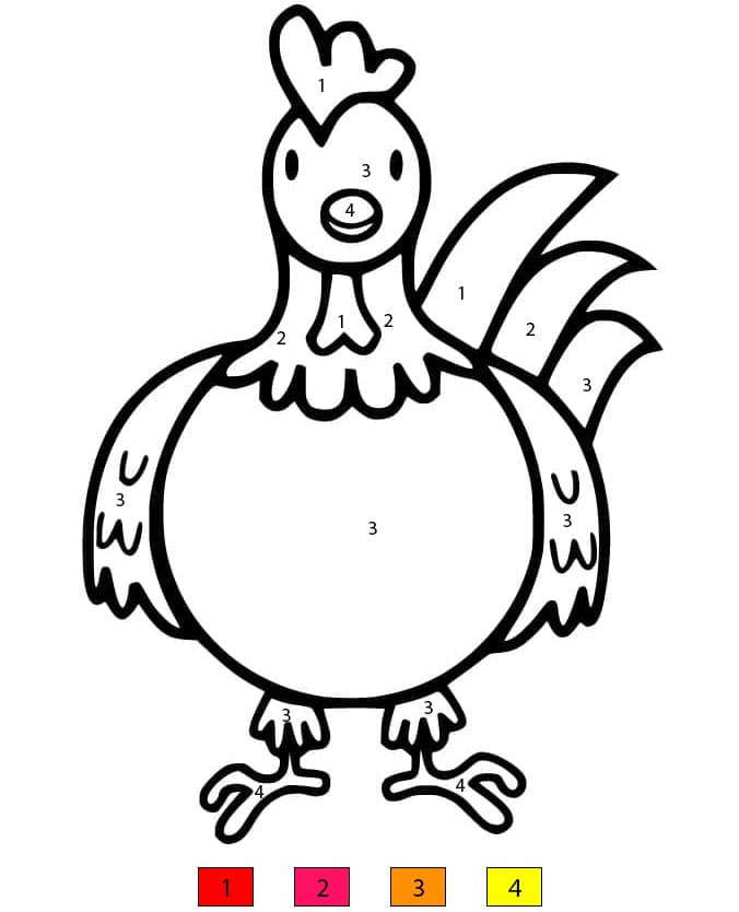 Perfect Chicken Color By Number