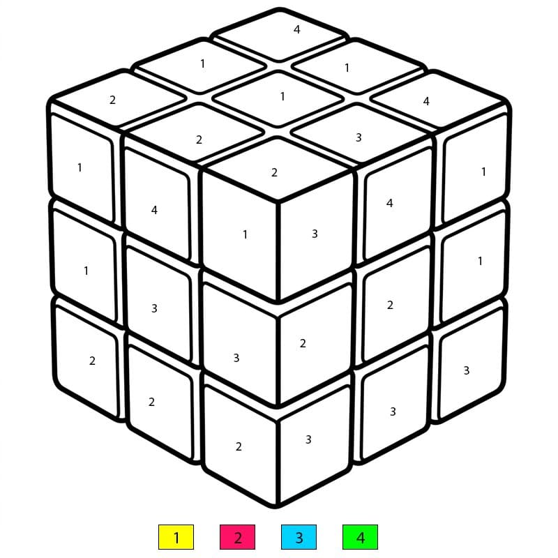 Rubik Doll Color By Number