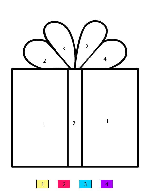 Very Simple Gift Color By Number