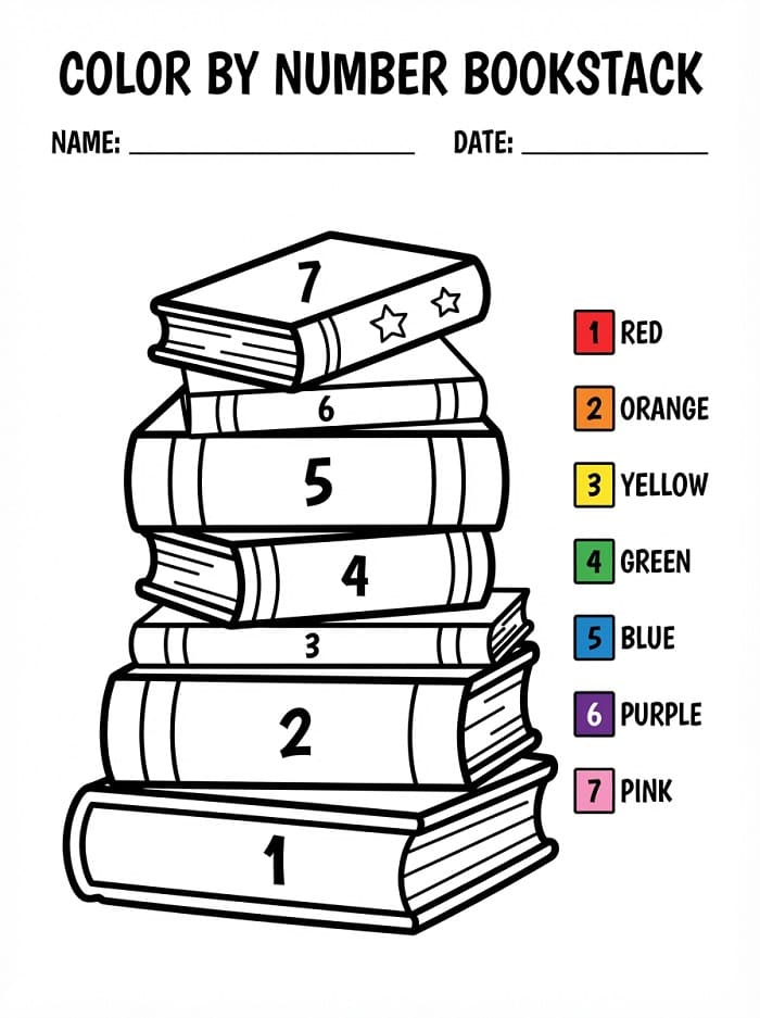 Bookstack Color By Number